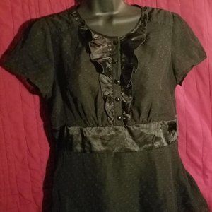 Ladies Black Top Size Medium